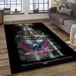 NHL Washington Capitals Hockey Sport Team Logo Carpet Rectangle Area Rug For Living Room Home Room Decor Gift For Fans WSC14