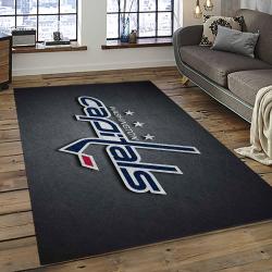 NHL Washington Capitals Hockey Sport Team Logo Carpet Rectangle Area Rug For Living Room Home Room Decor Gift For Fans WSC16