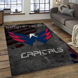 NHL Washington Capitals Hockey Sport Team Logo Carpet Rectangle Area Rug For Living Room Home Room Decor Gift For Fans WSC18