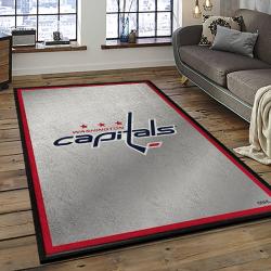 NHL Washington Capitals Hockey Sport Team Logo Carpet Rectangle Area Rug For Living Room Home Room Decor Gift For Fans WSC3