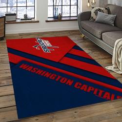 NHL Washington Capitals Hockey Sport Team Logo Carpet Rectangle Area Rug For Living Room Home Room Decor Gift For Fans WSC34