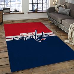 NHL Washington Capitals Hockey Sport Team Logo Carpet Rectangle Area Rug For Living Room Home Room Decor Gift For Fans WSC40