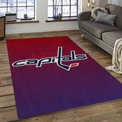 NHL Washington Capitals Hockey Sport Team Logo Carpet Rectangle Area Rug For Living Room Home Room Decor Gift For Fans WSC42