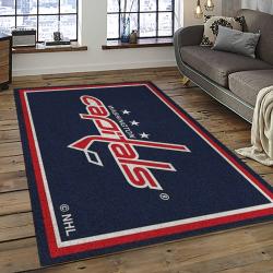 NHL Washington Capitals Hockey Sport Team Logo Carpet Rectangle Area Rug For Living Room Home Room Decor Gift For Fans WSC7