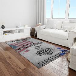 nhl washington capitals hockey sport team logo carpet rectangle area rug for living room home room decor gift for fans light room wsc15