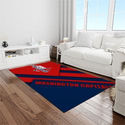 nhl washington capitals hockey sport team logo carpet rectangle area rug for living room home room decor gift for fans light room wsc34