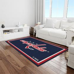 nhl washington capitals hockey sport team logo carpet rectangle area rug for living room home room decor gift for fans light room wsc7