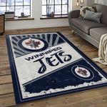 nhl winnipeg jets hockey sport team logo carpet rectangle area rug for living room home room decor gift for fans dark room wpj15