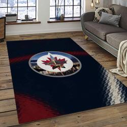 NHL Winnipeg Jets Hockey Sport Team Logo Carpet Rectangle Area Rug For Living Room Home Room Decor Gift For Fans WPJ16