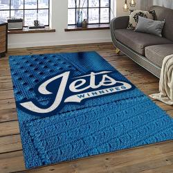 NHL Winnipeg Jets Hockey Sport Team Logo Carpet Rectangle Area Rug For Living Room Home Room Decor Gift For Fans WPJ17