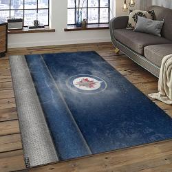 NHL Winnipeg Jets Hockey Sport Team Logo Carpet Rectangle Area Rug For Living Room Home Room Decor Gift For Fans WPJ19