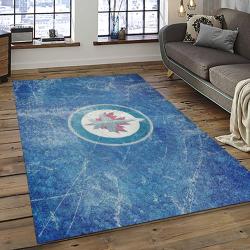 NHL Winnipeg Jets Hockey Sport Team Logo Carpet Rectangle Area Rug For Living Room Home Room Decor Gift For Fans WPJ23