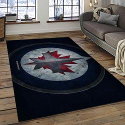 NHL Winnipeg Jets Hockey Sport Team Logo Carpet Rectangle Area Rug For Living Room Home Room Decor Gift For Fans WPJ26