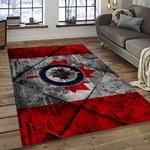 nhl winnipeg jets hockey sport team logo carpet rectangle area rug for living room home room decor gift for fans dark room wpj31