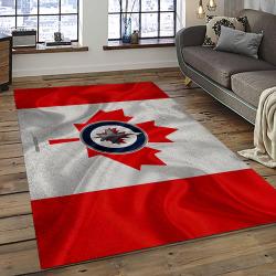 NHL Winnipeg Jets Hockey Sport Team Logo Carpet Rectangle Area Rug For Living Room Home Room Decor Gift For Fans WPJ32