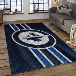 NHL Winnipeg Jets Hockey Sport Team Logo Carpet Rectangle Area Rug For Living Room Home Room Decor Gift For Fans WPJ8