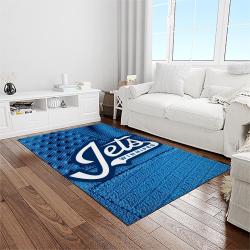 nhl winnipeg jets hockey sport team logo carpet rectangle area rug for living room home room decor gift for fans light room wpj17