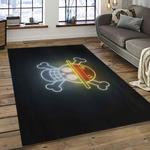 one piece anime manga cartoon character carpet rectangle area rug for living room home room decor gift for fans dark room ope24