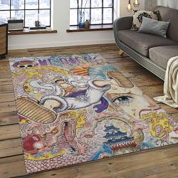 One Piece Anime Manga Cartoon Character Carpet Rectangle Area Rug For Living Room Home Room Decor Gift For Fans OPE31