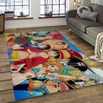 one piece anime manga cartoon character carpet rectangle area rug for living room home room decor gift for fans dark room ope59
