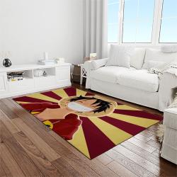 one piece anime manga cartoon character carpet rectangle area rug for living room home room decor gift for fans light room ope44