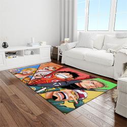 one piece anime manga cartoon character carpet rectangle area rug for living room home room decor gift for fans light room ope51