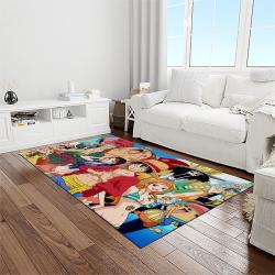 one piece anime manga cartoon character carpet rectangle area rug for living room home room decor gift for fans light room ope59