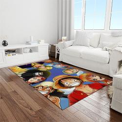 one piece anime manga cartoon character carpet rectangle area rug for living room home room decor gift for fans light room ope62