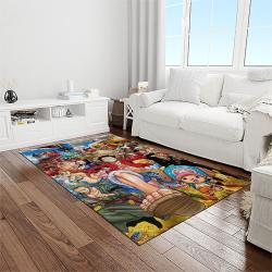 one piece anime manga cartoon character carpet rectangle area rug for living room home room decor gift for fans light room ope69