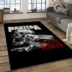 pantera band heavy metal music metalheads carpet rectangle area rug for living room home room decor gift for fans dark room ptr1