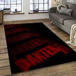 pantera band heavy metal music metalheads carpet rectangle area rug for living room home room decor gift for fans dark room ptr16