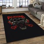 pantera band heavy metal music metalheads carpet rectangle area rug for living room home room decor gift for fans dark room ptr30