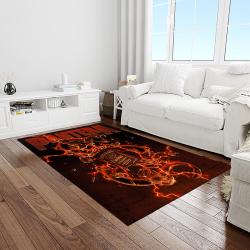 pantera band heavy metal music metalheads carpet rectangle area rug for living room home room decor gift for fans light room ptr18
