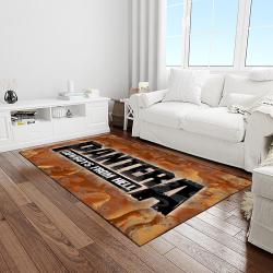 pantera band heavy metal music metalheads carpet rectangle area rug for living room home room decor gift for fans light room ptr2