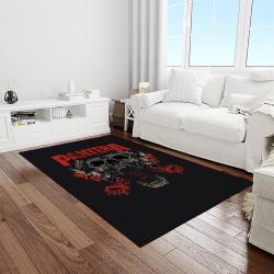 pantera band heavy metal music metalheads carpet rectangle area rug for living room home room decor gift for fans light room ptr30