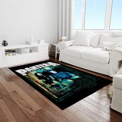 pantera band heavy metal music metalheads carpet rectangle area rug for living room home room decor gift for fans light room ptr9