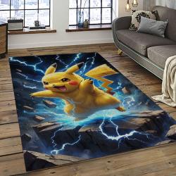 Pokemon Anime Manga Cartoon Character Carpet Rectangle Area Rug For Living Room Home Room Decor Gift For Fans PKM21
