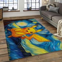 Pokemon Anime Manga Cartoon Character Carpet Rectangle Area Rug For Living Room Home Room Decor Gift For Fans PKM22