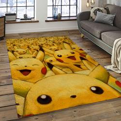 Pokemon Anime Manga Cartoon Character Carpet Rectangle Area Rug For Living Room Home Room Decor Gift For Fans PKM25