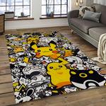 pokemon anime manga cartoon character carpet rectangle area rug for living room home room decor gift for fans dark room pkm27