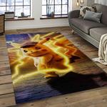 pokemon anime manga cartoon character carpet rectangle area rug for living room home room decor gift for fans dark room pkm35