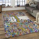 pokemon anime manga cartoon character carpet rectangle area rug for living room home room decor gift for fans dark room pkm51