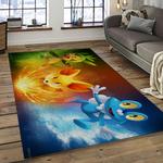 pokemon anime manga cartoon character carpet rectangle area rug for living room home room decor gift for fans dark room pkm53