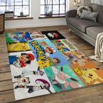 pokemon anime manga cartoon character carpet rectangle area rug for living room home room decor gift for fans dark room pkm62