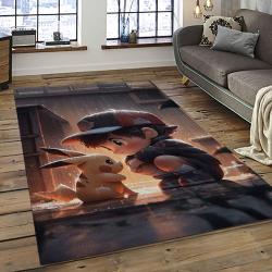 Pokemon Anime Manga Cartoon Character Carpet Rectangle Area Rug For Living Room Home Room Decor Gift For Fans PKM73