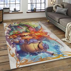 Pokemon Anime Manga Cartoon Character Carpet Rectangle Area Rug For Living Room Home Room Decor Gift For Fans PKM74