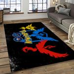 pokemon anime manga cartoon character carpet rectangle area rug for living room home room decor gift for fans dark room pkm9