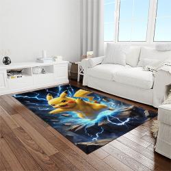 pokemon anime manga cartoon character carpet rectangle area rug for living room home room decor gift for fans light room pkm21