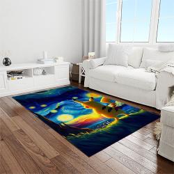 pokemon anime manga cartoon character carpet rectangle area rug for living room home room decor gift for fans light room pkm23