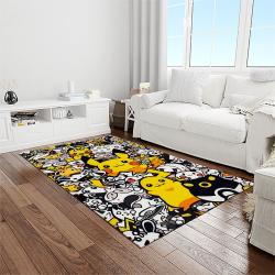 pokemon anime manga cartoon character carpet rectangle area rug for living room home room decor gift for fans light room pkm27